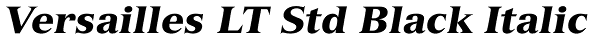 Versailles LT Std Black Italic Font