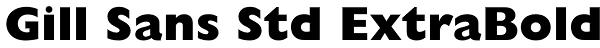 Gill Sans Std ExtraBold Font