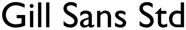 Gill Sans Std Font
