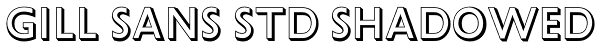 Gill Sans Std Shadowed Font
