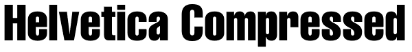 Helvetica Compressed Font