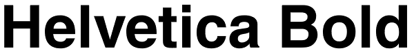 Helvetica Bold Font