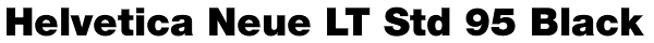Helvetica Neue LT Std 95 Black Font