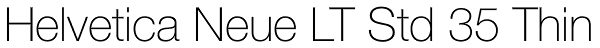 Helvetica Neue LT Std 35 Thin Font
