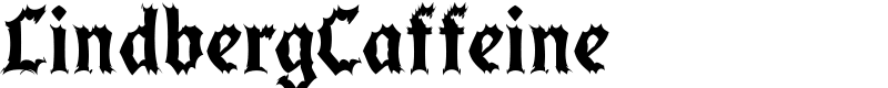 LindbergCaffeine Font