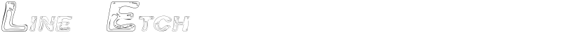 Line Etch Font
