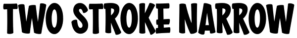 Two Stroke Narrow Font