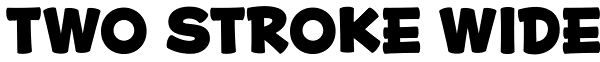 Two Stroke Wide Font