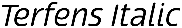 Terfens Italic Font