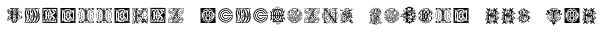 Intellecta Monograms Triple BBA-EMB Font