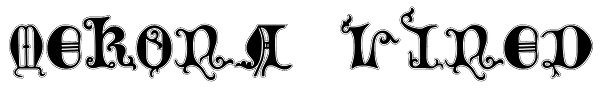 Merona3 Lined Font