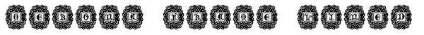 Merona Frame Lined Font