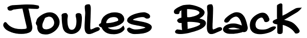 Joules Black Font