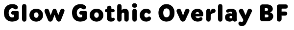 Glow Gothic Overlay BF Font