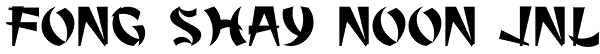 Fong Shay Noon JNL Font