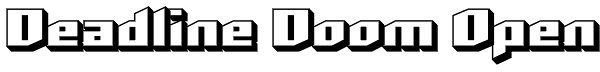 Deadline Doom Open Font