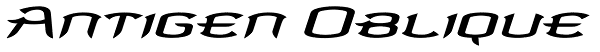Antigen Oblique Font