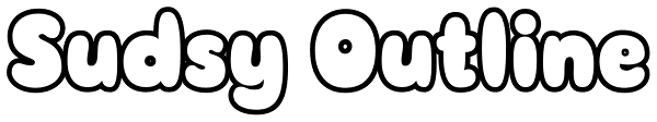 Sudsy Outline Font