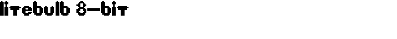 Litebulb 8-bit Font