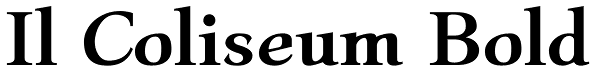 Il Coliseum Bold Font