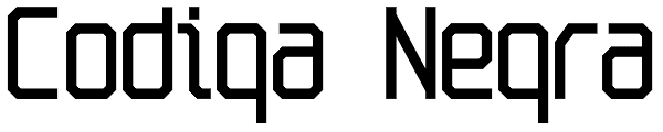 Codiga Negra Font