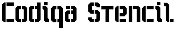 Codiga Stencil Font