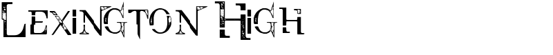 Lexington High Font