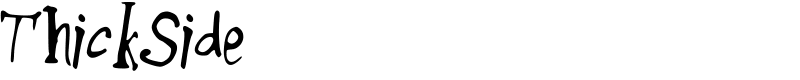 ThickSide Font
