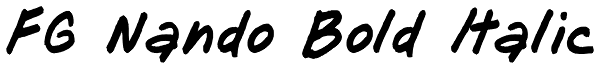 FG Nando Bold Italic Font