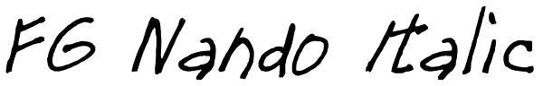 FG Nando Italic Font
