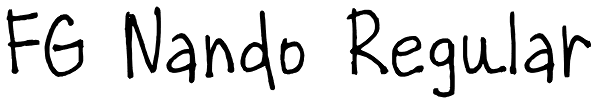 FG Nando Regular Font