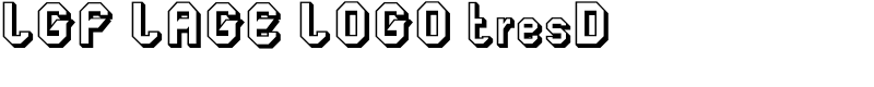 LGF LAGE LOGO tresD Font