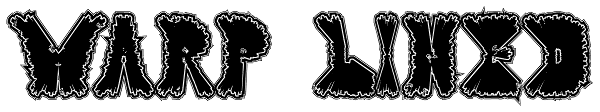 Warp Lined Font
