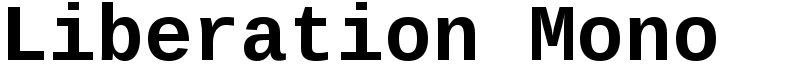 Liberation Mono Font