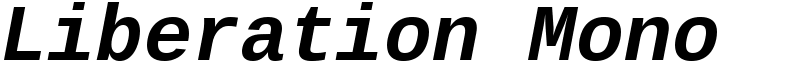Liberation Mono Font