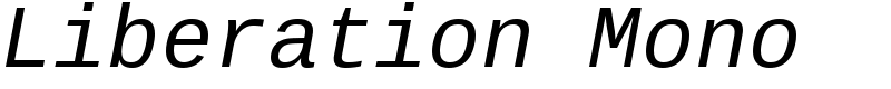 Liberation Mono Font