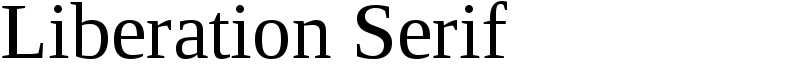 Liberation Serif Font