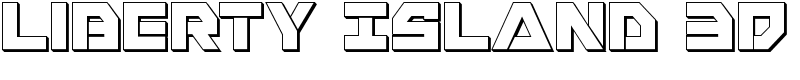 Liberty Island 3D Font