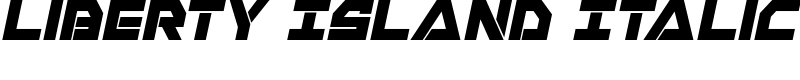 Liberty Island Italic Font