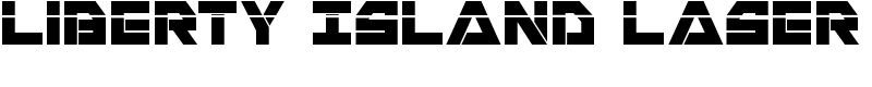 Liberty Island Laser Font