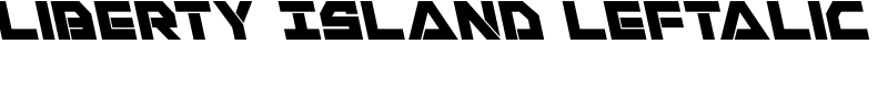 Liberty Island Leftalic Font