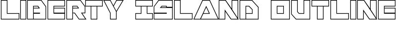 Liberty Island Outline Font