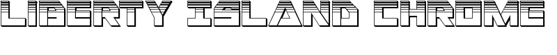 Liberty Island Chrome Font