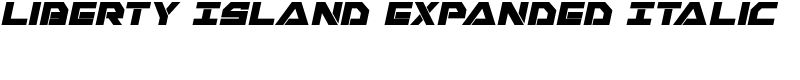 Liberty Island Expanded Italic Font