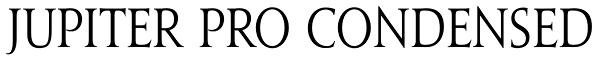 Jupiter Pro Condensed Font