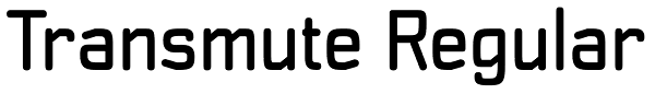 Transmute Regular Font