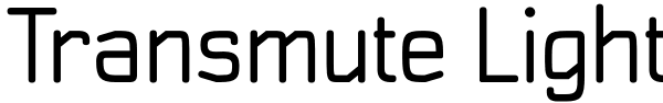 Transmute Light Font
