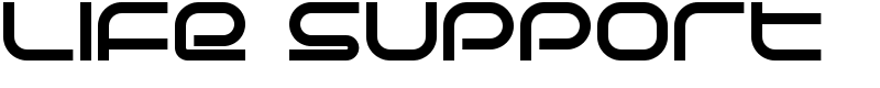 Life Support Font
