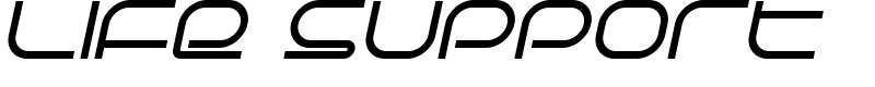 Life Support Font