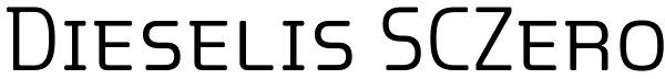 Dieselis SCZero Font